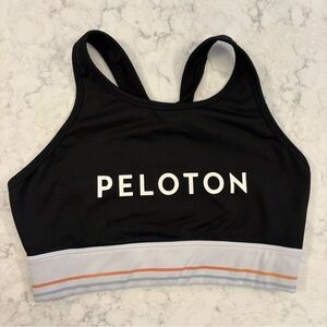 Peloton Black and Gray Sports Bra